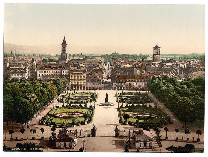 Karlsruhe, general view, Baden, Germany