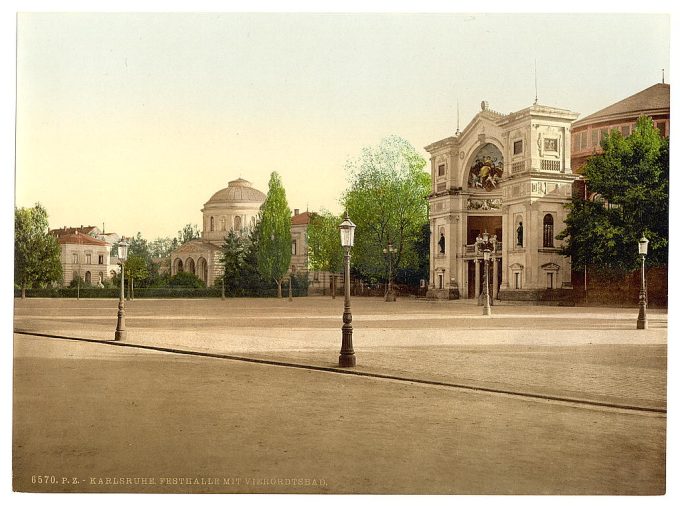 Pavilion at Vierortsbad, Karlsruhe, Baden, Germany