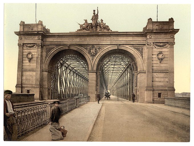 The Rhine Bridge, Mannheim, Baden, Germany