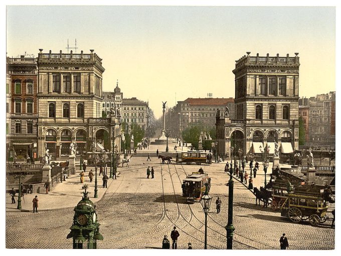 The Halle Gate and Belle Alliance Square, Berlin, Germany