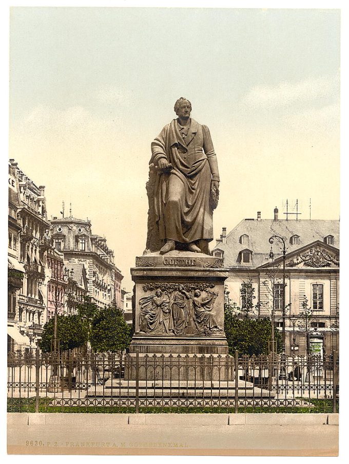 Goethe's Monument, Frankfort on Main (i.e. Frankfurt am Main), Germany