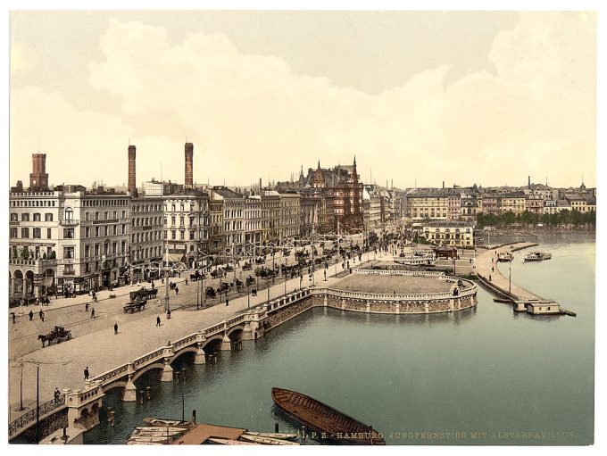 The Alster Pavillion, Jungfernstieg, Hamburg, Germany