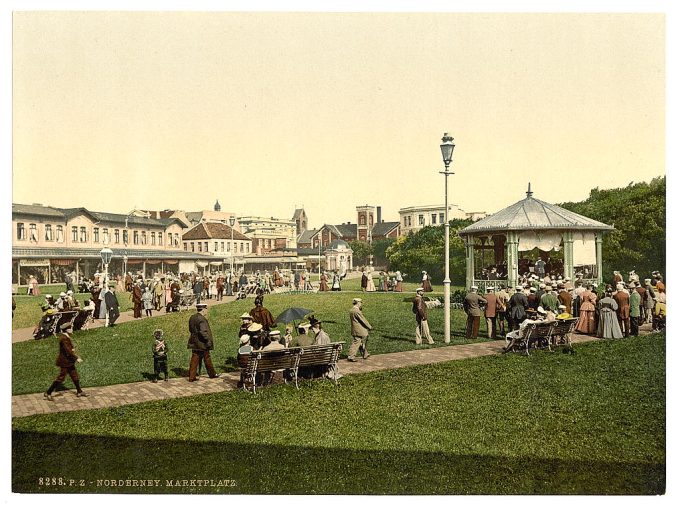 Market place, Norderney, Germany