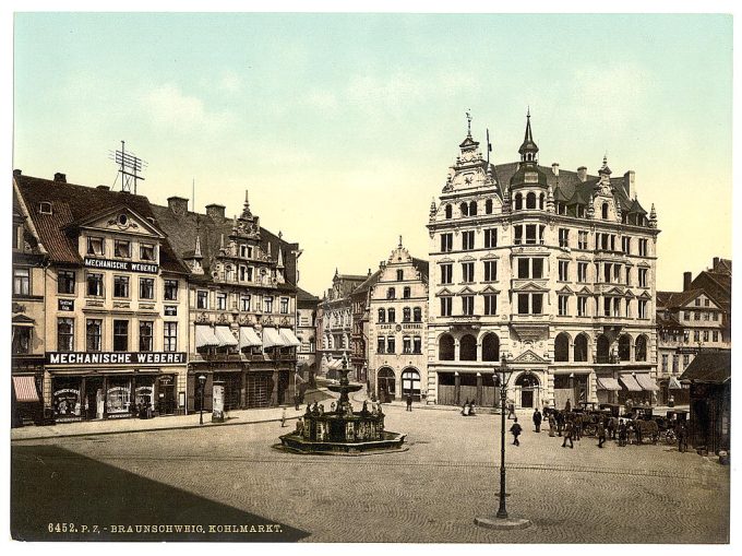 The Kohlmarkt, Brunswick (i.e., Braunschweig), Germany