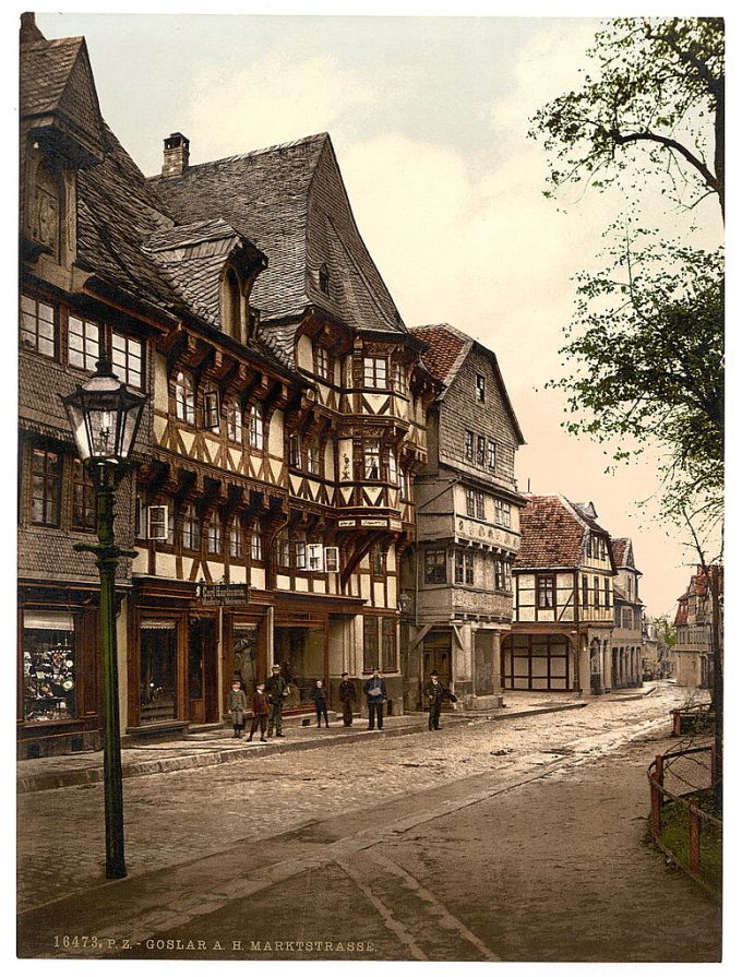 Market Street, Goslar, Hartz, Germany