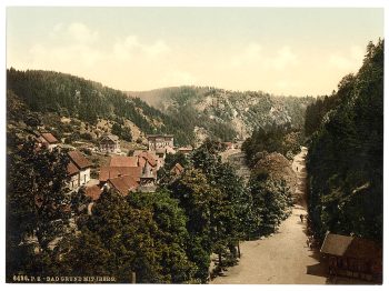 Bath Grund (i.e., Bad Grund) with Iberg, Hartz, Germany
