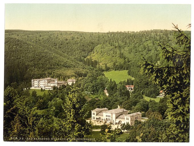 Spring House and Hartzburghof, Harzburg, Hartz, Germany