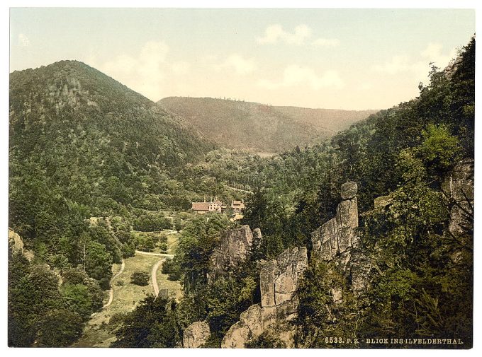 View in the Valley of Ilfeld, Ilfeld, Hartz, Germany