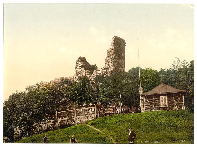 Ruined castle, Rothenburg, Hartz, Germany