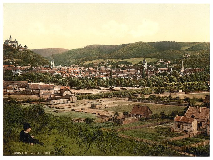 General view, Wernigerode, Hartz, Germany