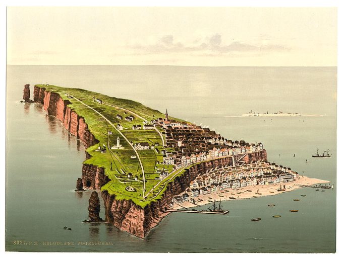 Birdseye view, Helgoland, Germany