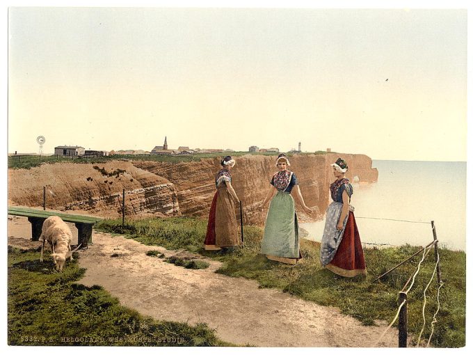 Study of the west side, Helgoland, Germany