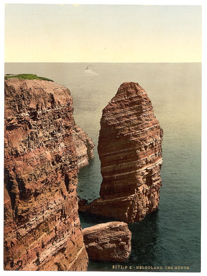 The "Monk" from above, Helgoland, Germany