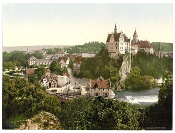 General view, Sigmarungen (i.e. Sigmaringen), Hohenzollern, Germany