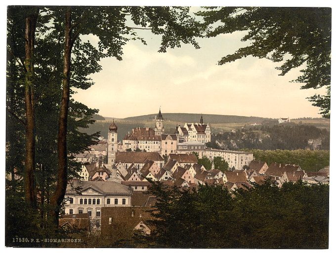 General view, Sigmarungen (i.e. Sigmaringen), Hohenzollern, Germany