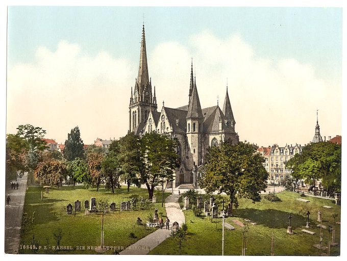 The New Luther Church, Cassel (i.e., Kassel), Hesse-Nassau, Germany