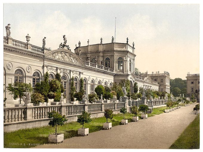 Orangerie, Karlsaue, Wilhelmshohe, Cassel (i.e., Kassel), Hesse-Nassau, Germany