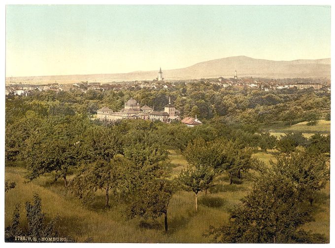 General view, Homburg (i.e., Bad Homburg vor der Höhe), Hesse-Nassau, Germany