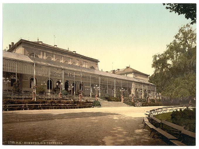 The Terrace, Homburg (i.e. Bad Homburg vor der Höhe), Hesse-Nassau, Germany