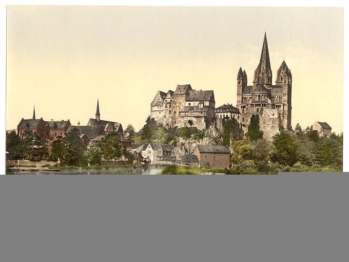 Castle and cathedral, Limburg (i.e., Limburg an der Lahn), Hesse-Nassau, Germany