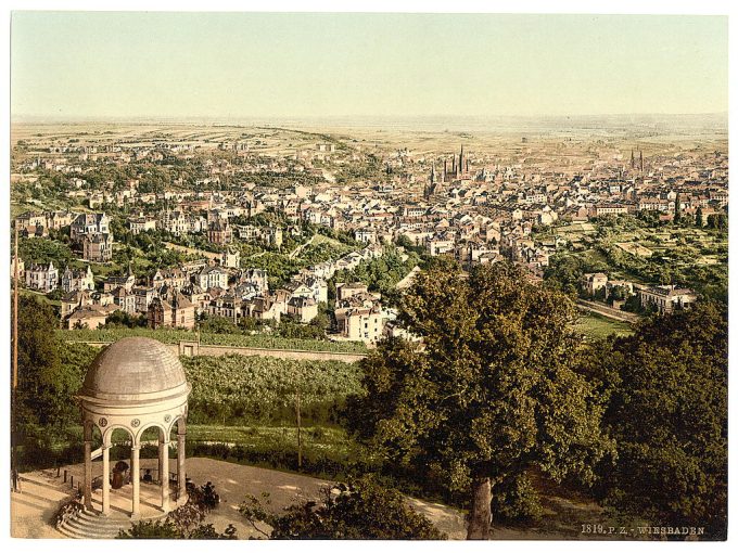 General view, Wiesbaden, Hesse-Nassau, Germany