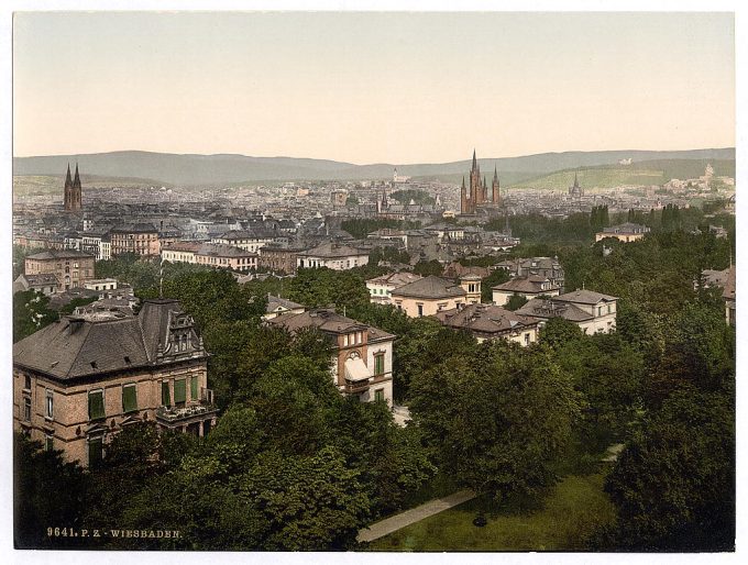 General view, Wiesbaden, Hesse-Nassau, Germany