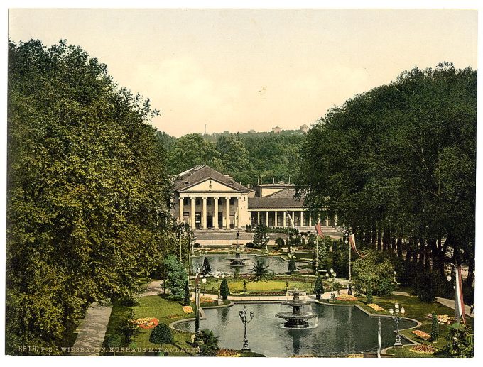 Kurhaus and surroundings, Wiesbaden, Hesse-Nassau, Germany