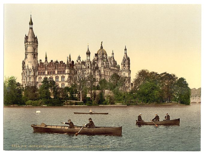 The ducal castle, southeast side, Schwerin, Mecklenburg-Schwerin, Germany
