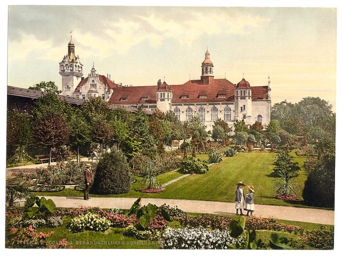 Castle and rose garden, Colberg, Pommeraina, Germany (i.e.,Kolobrzeg, Poland)