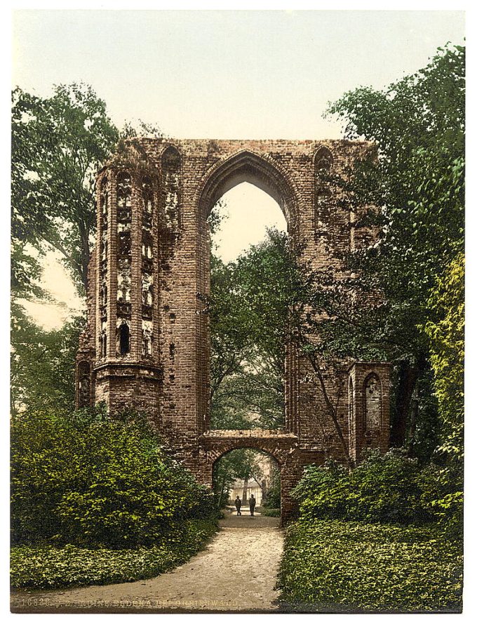 Ruins of Eldena, Griefswald (i.e., Greifswald), Pommeraina, Germany