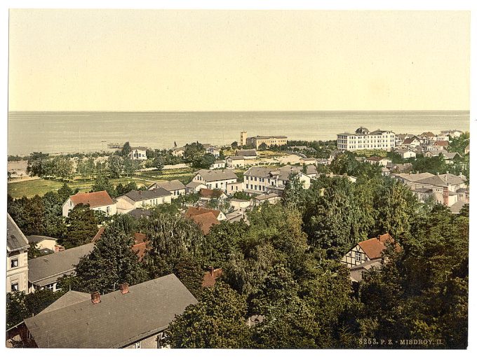 From the church, Misdroy, Pommeraina, Germany (i.e., Miedzyzdroje, Poland)