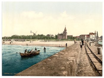 General view, Stolpmunde, Pommeraina, Germany (i.e., Ustka, Poland)