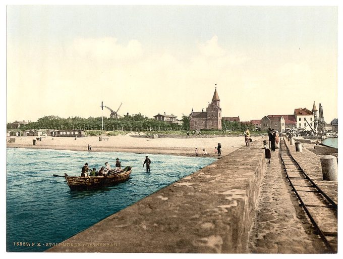 General view, Stolpmunde, Pommeraina, Germany (i.e., Ustka, Poland)