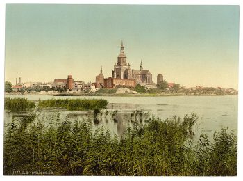 General view, from station, Stralsund, Pommerainasic], Germany
