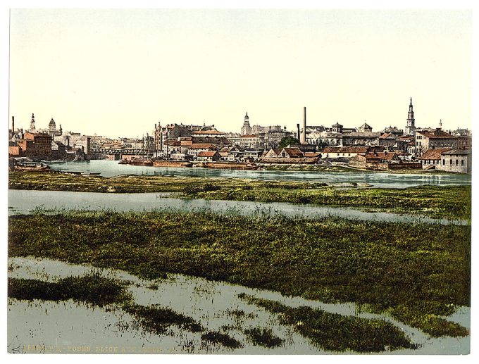 View of Old City, Posen, Germany (i.e., Poznan Poland)