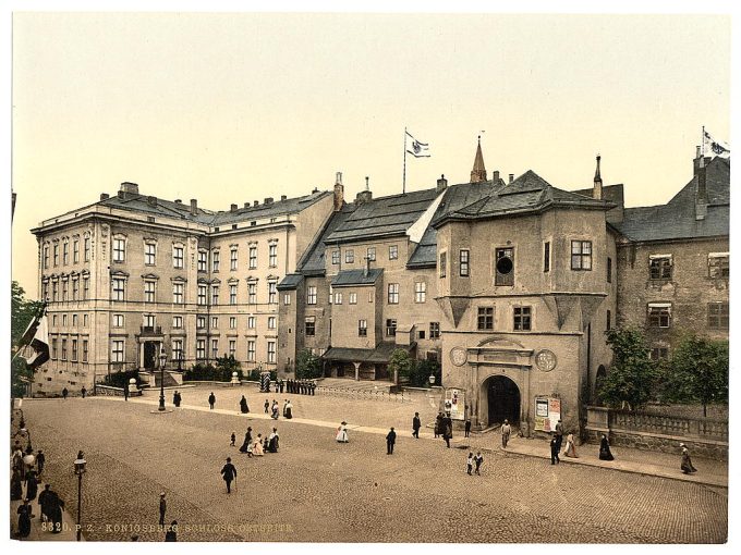 Eastern part of castle and principal garden, Konigsberg, East Prussia, Germany (i.e., Kaliningrad, Kaliningradskaia oblast', Russia)