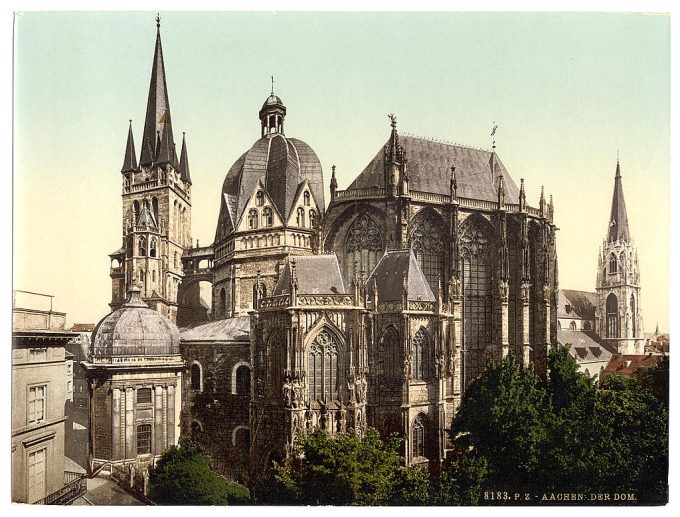 The cathedral, Aachen, the Rhine, Germany