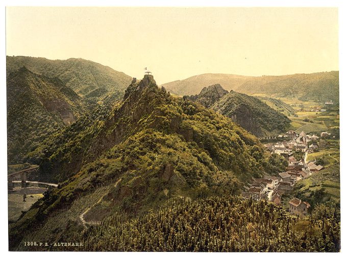 Altenahr and the White Cross, the Rhine, Germany