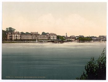 Grand Duke's Castle, Biebrich, the Rhine, Germany