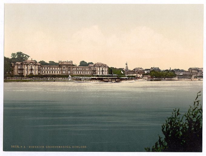 Grand Duke's Castle, Biebrich, the Rhine, Germany