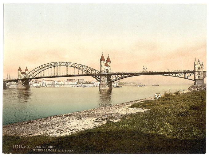 Rhine Bridge, Bonn, the Rhine, Germany