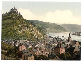 Braubach and Marksburg, the Rhine, Germany