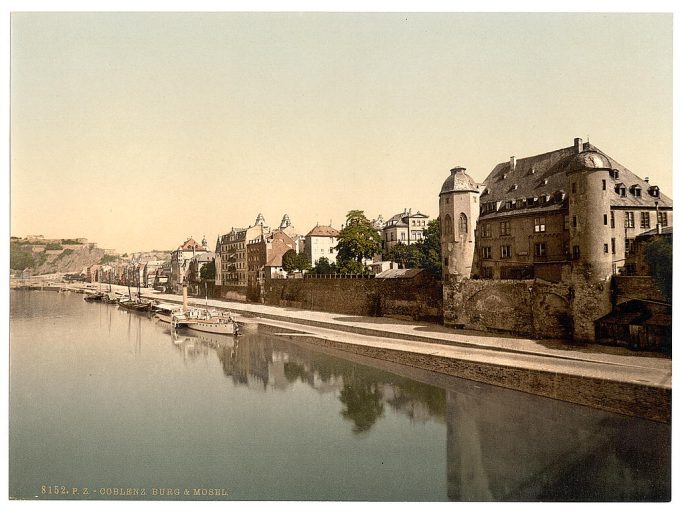 Moselle Castle, Coblenz, the Rhine, Germany