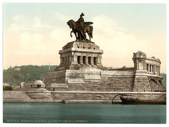 Emperor William's Monument, Coblenz, the Rhine, Germany