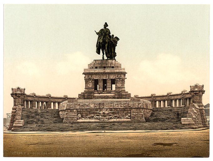 Emperor William's Monument, Coblenz, the Rhine, Germany