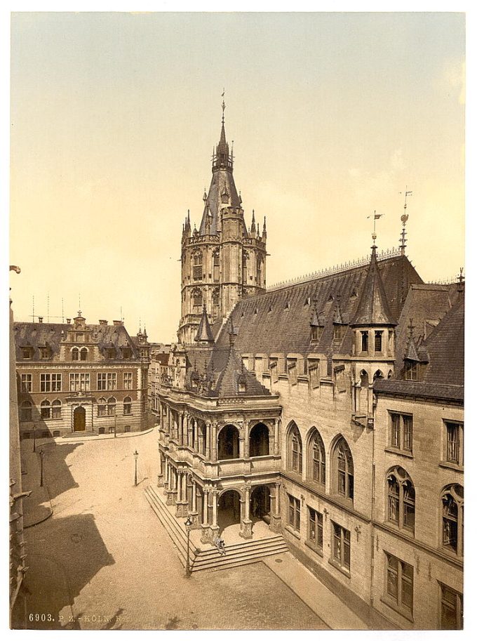 Hotel de Ville, Cologne, the Rhine, Germany