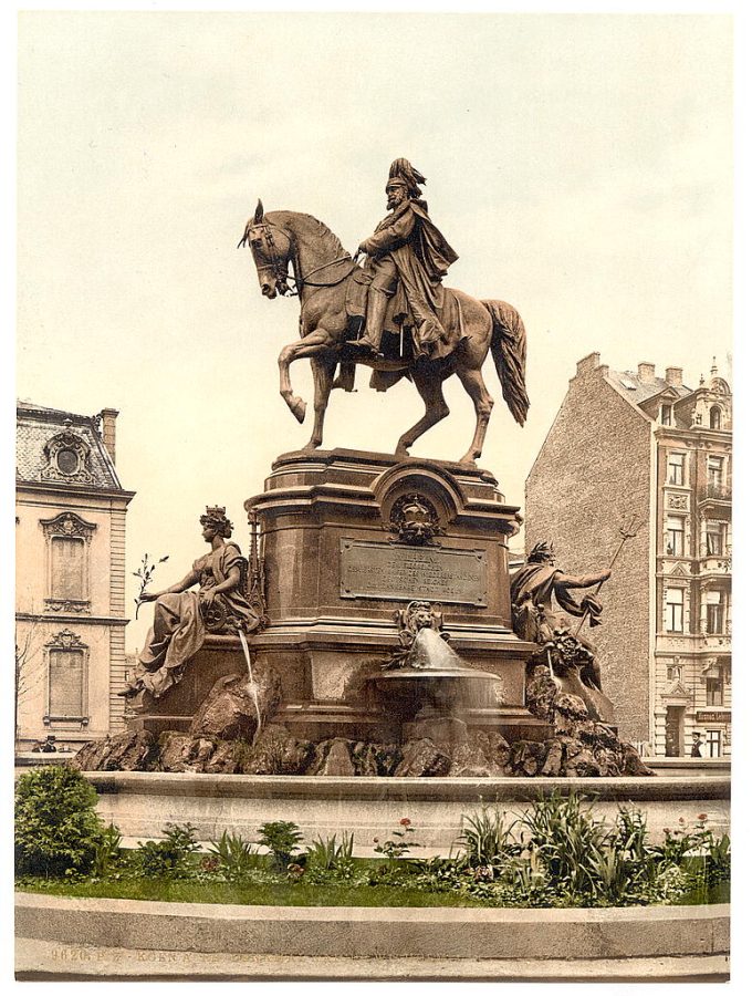 Emperor William's Monument, Cologne, the Rhine, Germany