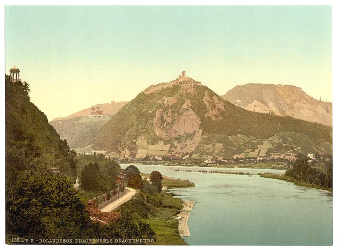 Drachenburg, Rolandseck and Drachenfels, the Rhine, Germany