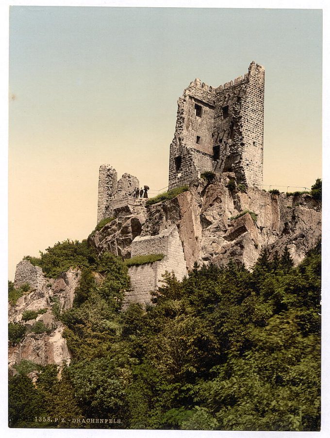 Drachenfels ruins, the Rhine, Germany