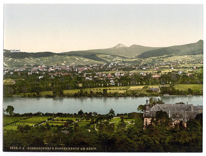 Hohenhonnef and Nonnenwerth, the Rhine, Germany